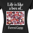 thumbnail image 3 of Forrest Gump - Life Is Like A Box Of Chocolates - Juniors Fitted Graphic T-Shirt, 3 of 5