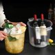 thumbnail image 4 of Cubo de hielo acrílico, cubo de champán comercial, barra transparente for el hogar, cubo de grano de hielo creativo, cubo de hielo transparente esmerilado de 5 litros, 4 of 4