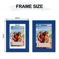 thumbnail image 3 of decorUhome 4x6 Matted to 3.5x5 Picture Frame, Photo Frame for Gallery Wall or Tabletop Display, Blue, 3 of 9