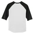 thumbnail image 7 of Yellow Rooster Youth Colorblock Raglan Jersey White/ Black S, 7 of 7