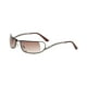 thumbnail image 2 of Gafas de sol rectangulares para mujer con diseño futurista, protección solar para ir de compras Marrón, 2 of 9