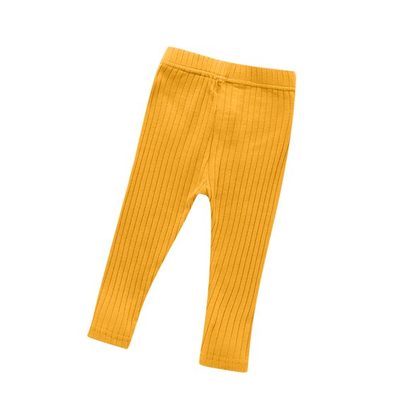JAHH Toddler Baby Girls Mid High Waist Pants Long Yoga Leggings Solid Sports Fitness Workout Activewear 𝖲tretchy Comfy Athletic Seamless Pants