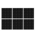 thumbnail image 1 of 6pcs Pyramid Shape Sound Absorbing Cotton Foam Acoustic Panels Studio Soundproofing Foam(Black ), 1 of 10