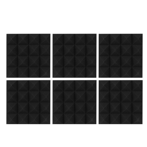 Espuma insonorizada, 6 piezas en forma de pirámide Estudio de sonido Espuma acústica insonorizada Espuma acústica insonorizada Durabilidad probada en el tiempo