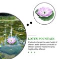 thumbnail image 3 of 1 Set Solar Fountain Floating Landscaping Outdoor Waterscape Garden Lotus-style Fountain, 3 of 7