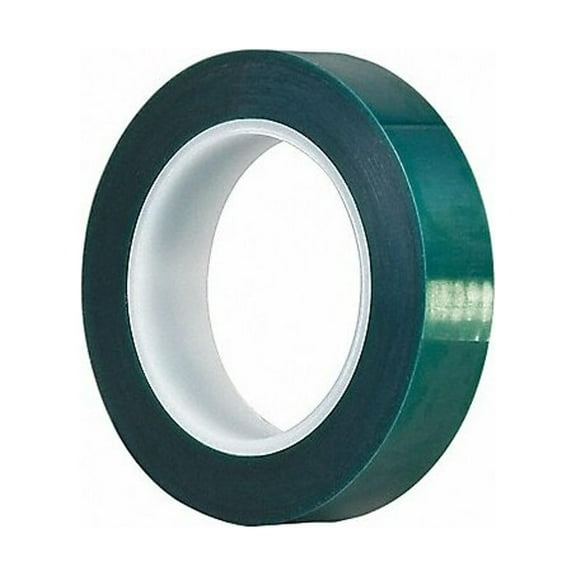 Film Tape, 3/4 in W x 72 yd L, 3.3 mil Thick, Green, Silicone Adhesive