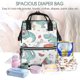 thumbnail image 5 of Easygdp Music Lover Dinosaur para Bolsa de Bebé de Gran Capacidad con Múltiples Bolsillos, Bolsa de Pañales para Padres, Bolsa de Viaje Organizada y Elegante, 5 of 6