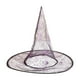 thumbnail image 1 of Sombrero de bruja de Halloween con diseño, sombrero elástico para disfraz de bruja para mujeres adultas, accesorios para fiestas, 1 of 7
