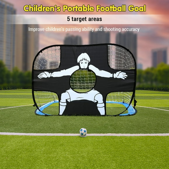 Soccer Soccer Goal for Kids Portable Foldable Dual-Purpose Design Backyard and Outdoor Soccer Training and Shooting Practice