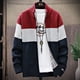 thumbnail image 3 of 2024 Winter Men Sweater Knit Cardigan Fashion Patchwork Stand Collar Mens Slim Casual Zipper Knitted Thick Warm Sweatercoat Man, 3 of 5