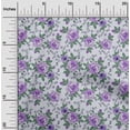 thumbnail image 2 of oneOone Georgette Viscose Purple Fabric Floral Dress Material Fabric Print Fabric By The Yard 42 Inch Wide, 2 of 5