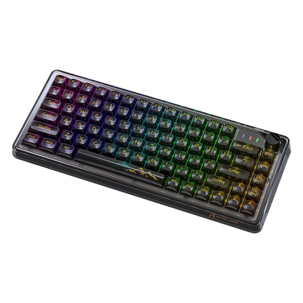 Teclado mecánico 3 Modo Inalámbrico 2.4G Teclado de computadora RGB K75 para PC Laptop