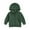 Green, variant on Toddler Boys Girls Hoodies Jacket 1-5T Solid Color Zip Up Hooded Long Sleeve Kids Coat Fall Winter Clothes Outerwear