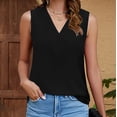 thumbnail image 7 of Kaemgyyd Plus Size Tank Tops for Women Casual Summer Sleeveless Ladies Basic Tshirt Loose Fit V Neck Work Office Shirt, 7 of 7