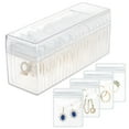 thumbnail image 6 of Clear Acrylic Jewelry Box Organizer with 20 PVC Bags | Portable Jewelry Storage for Rings, Earrings & Necklaces | 6x8cm Travel Jewelry Case | Gift for Women, 6 of 6