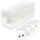 thumbnail image 4 of Organizador de joyería de acrílico, soportes para joyería transparentes, para anillos, aretes, collares, bolsa selladora de PVC para joyería, 4 of 6