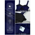 thumbnail image 3 of DOKOTOO Blue Swimdress for Women Vintage One Piece Swimsuits Removable Pad Bathing Suits, 3 of 11