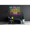 thumbnail image 3 of Glowneon It's Beer Time Neon Sign, Beer Bar Club Decor, 3 of 4