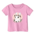thumbnail image 3 of Girls Shirts Size 10-11 Girls Clothes Girl's Cute Easter Print Round Neck Short Sleeved Casual T Shirt Top 7429, 3 of 3