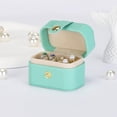 thumbnail image 4 of Dalrosia Small Jewelry Ring Box Mini Travel Jewelry Case Portable Ring Storage Case for Rings Earrings, Gifts for Women Girls, 4 of 6