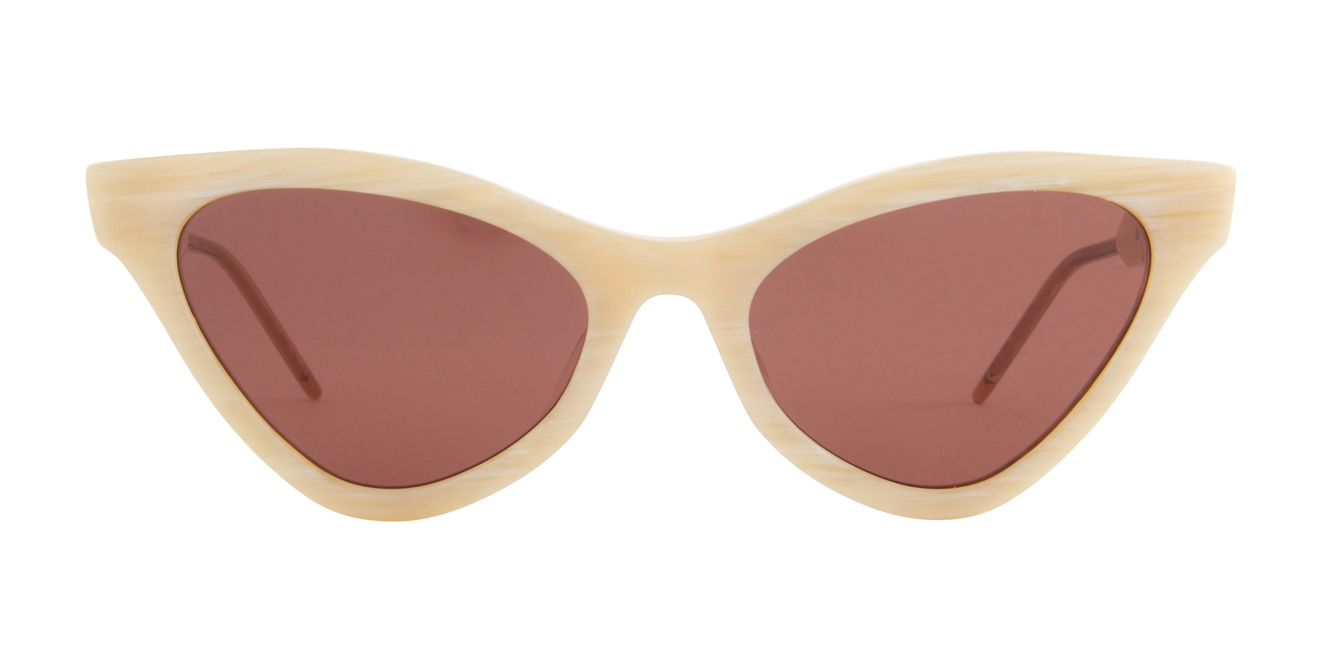 Gucci - GG0597S Beige Cat Eye Women Sunglasses - 55mm