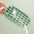 thumbnail image 5 of Fácil de quitar y cubierta a prueba de salpicaduras con pinzas para hielo y cuchara, bandeja de congelación de hielo desmontable, adecuada para cócteles, 5 of 5