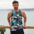thumbnail image 6 of Pofeuu snow board colorful Print Men's Workout Tank Tops Sleeveless Muscle Gym Shirt Quick Dry-X-Large, 6 of 7