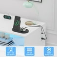 thumbnail image 6 of Ataucjin Baby Changing Table Dresser With Drawers Diaper Changing Station Baby Dresser With Power Outlet LED Light Chest Of Drawers And Cubbies Nursery Organizer For Infants Newborn, 6 of 8