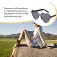 thumbnail image 4 of Gafas de Sol Qarigey en Forma de Corazón de Melocotón Lentes Gris Oscuro, 4 of 6