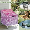 thumbnail image 3 of Renewold Outdoor Chair Covers Waterproof Patio Adirondack Chair Covers Anti-UV All Weather Protection Lawn Deck Furniture Protector, 32"W x 35"D x 36"H, Cherry Blossom Pink Purple, 3 of 7