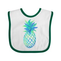 Inktastic Blue and Green Pineapple Boys or Girls Baby Bib