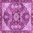 thumbnail image 1 of Ahgly Company Indoor Square Abstract Purple Modern Area Rugs, 4' Square, 1 of 4