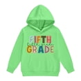 thumbnail image 4 of Vividxx Hoodies For Girls Long Sleeve Letter Print Pocket Pullover Casual Hooded Sweatshirts For School Fashion Clothes 3-4 Years, 4 of 5