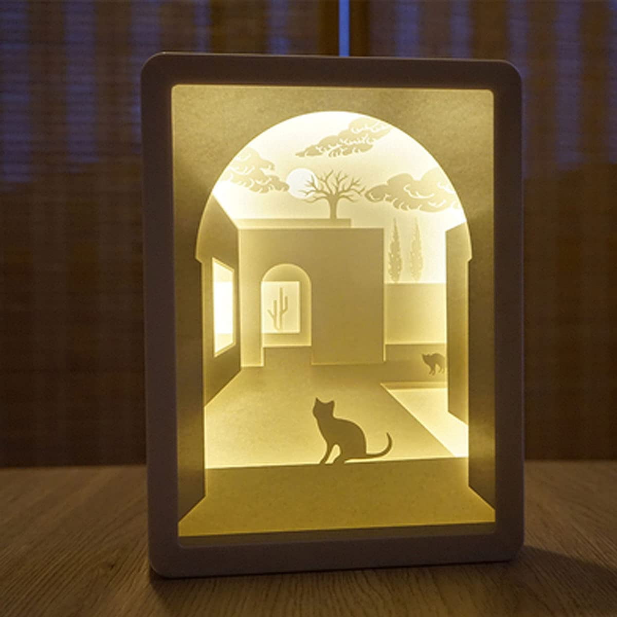 Papercut Light boxes, 3D Shadow Box Led light night lamp