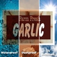 thumbnail image 6 of Farm Fresh Garlic Yard Sign 18 Inch x 24 Inch Single Sided Weatherproof Heavy-Duty Plastic with Stake | Freshly Harvested, Locally Grown, Healthy Choices | Made in USA, 6 of 7