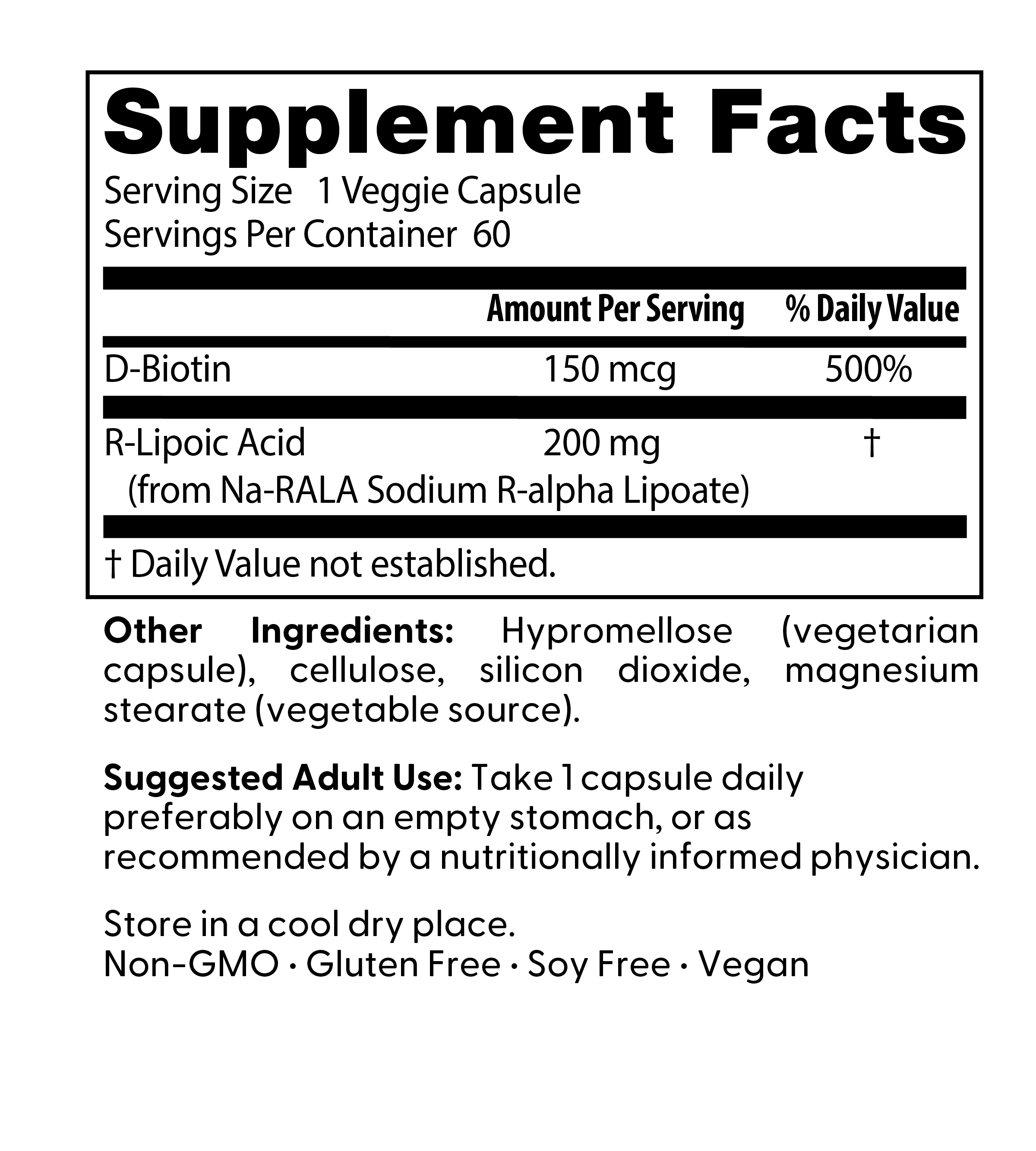 Doctor's Best Stabilized R-Lipoic Acid with BioEnhanced Na-RALA , Non-GMO, Gluten Free, Soy Free, Vegan, Helps Maintain Blood Sugar Levels, 200 mg 60 Veggie Caps