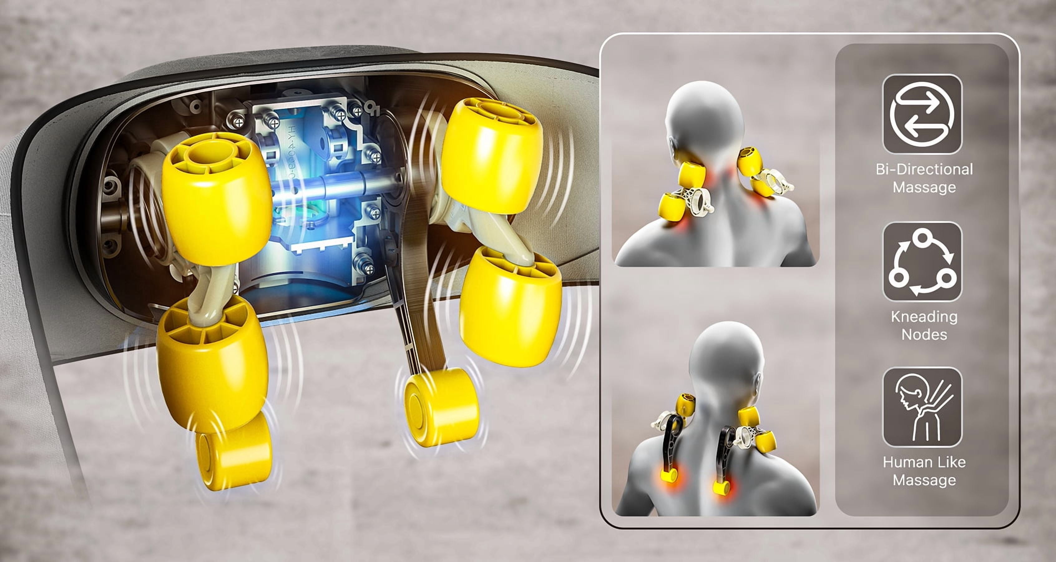 Miko Shiatsu Neck and Back Massager with Heat, Hands-Free and App Controlled