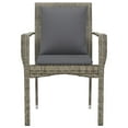 thumbnail image 5 of vidaXL Chair Patio Dining Chair with Cushions for Deck Garden Poly Rattan, 5 of 8