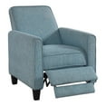 thumbnail image 3 of Mudah Fabric Upholstered Push Back Reclining Chair, Blue, 3 of 5