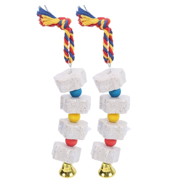 Jouets Parakeet, Jouets à Mâcher 2 Pcs pour Hamsters et Perroquets