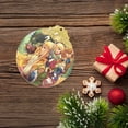thumbnail image 5 of The Legend Of Zelda Christmas Ornaments Round Glass Pendant Xmas Tree Pendants Hanging Ornaments Creative Indoor Decoration For Holidays Gold, 5 of 8