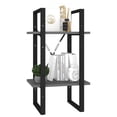 thumbnail image 2 of vidaXL 2-Tier Book Cabinet Grey 40x30x70 cm Engineered Wood, 2 of 4