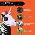 thumbnail image 2 of Joiedomi 5 FT Tall Standing Skeleton Unicorn Halloween Inflatable with Build-in LEDs for Halloween Party Indoor, Outdoor, Yard, Garden, Lawn Decorations, 2 of 7