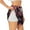 White, variant on Hirioo Humming Bird And Tropical for Women's Double Layer Athletic Shorts High-Performance Gym Shorts with Inner Pocket, Elastic Waistband-X-Large