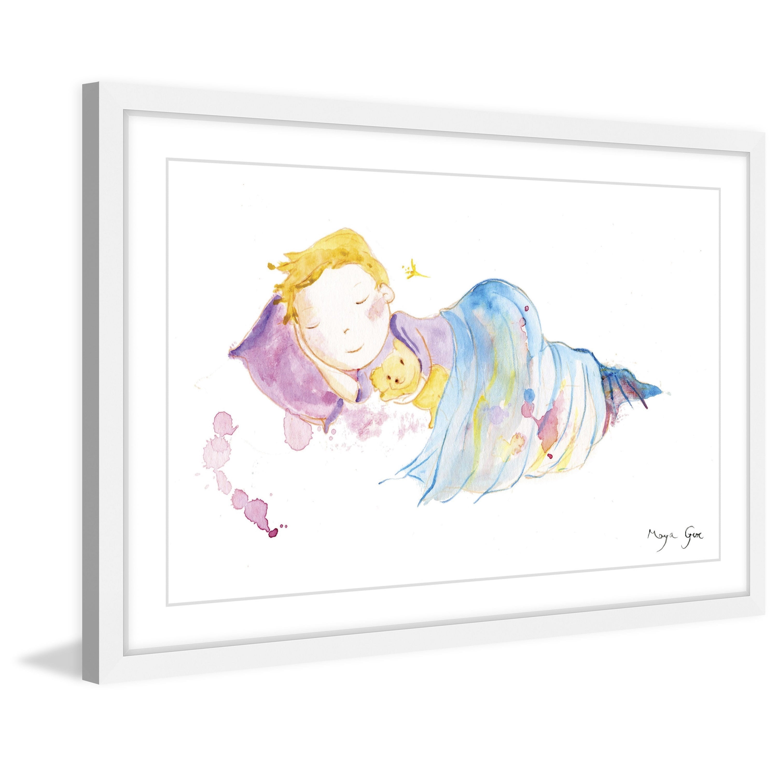 "Peaceful Sleep" Framed Painting Print