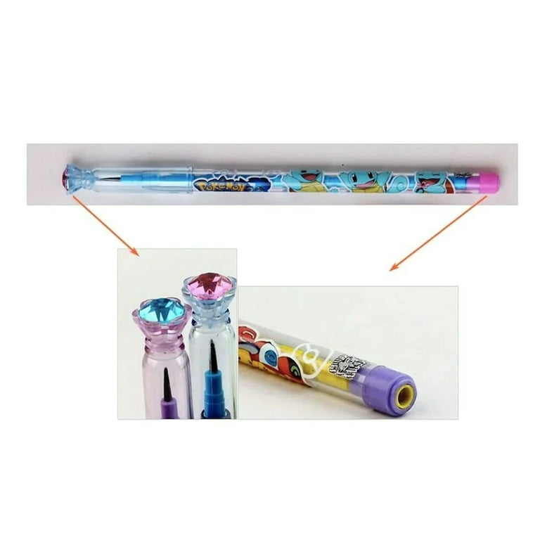  GASHINA STORY [8-in-1] Pokemon Pencils Pika Monster W B Lead  Wooden Pencil Set 1 pack (new version) - Pokemon School Supplies Party  Favor for Kids : Office Products