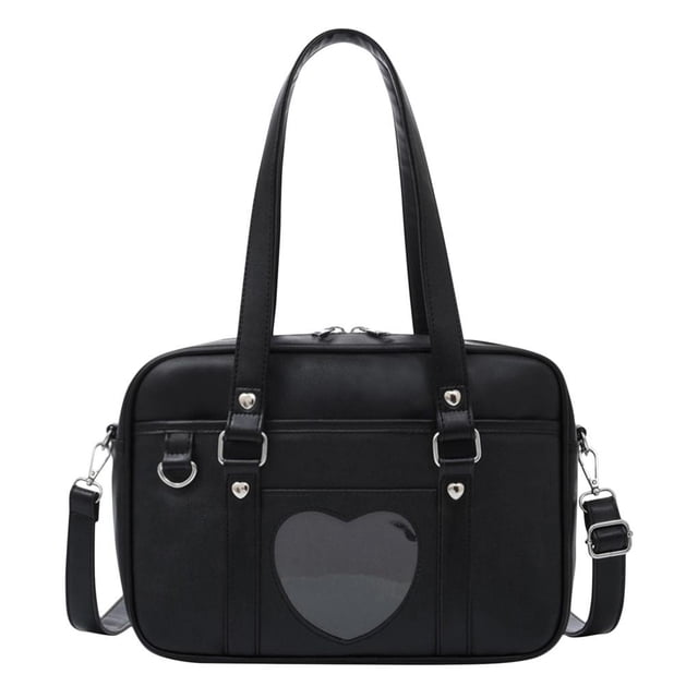 Yuarrent Bolsos de hombro grandes para mujer, opción práctica y moderna, bolso transparente con forma de corazón de amor japonés Deportes de nieve