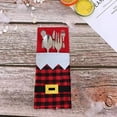 thumbnail image 7 of Sunjoy Tech 4Pcs Christmas Cutlery Bag Santa Claus Belt Red Black Plaid Rectangle Reusable Dining Table Decoration Xmas Tableware Utensil Cutter Fork Holder Pouch, 7 of 7