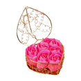 thumbnail image 1 of CNKOO Boc 1 Set Artificial Flower Realistic Looking Eye-catching Wrought Iron Eternal Soap Rose Flower with Exquisite Iron Box Set for Home, 1 of 10
