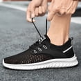 thumbnail image 5 of Men's casual shoes Spring breathable mesh fabric lightweight EVA non-slip soles men's sports shoes Valentine's Day to send husband shoes, 5 of 8